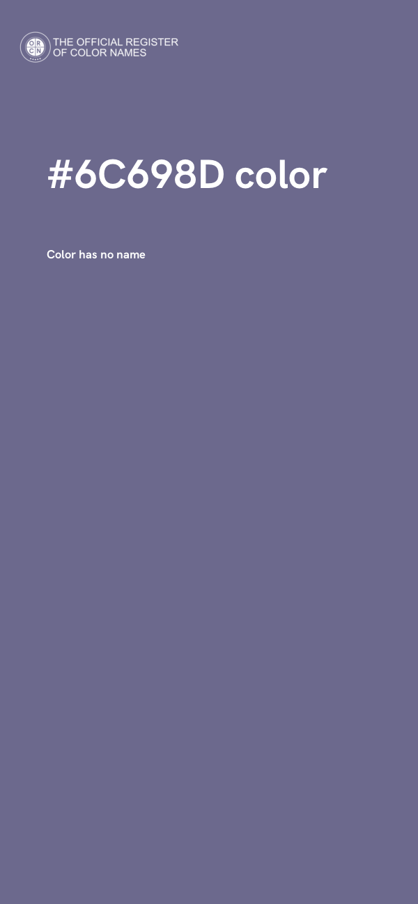 #6C698D color image