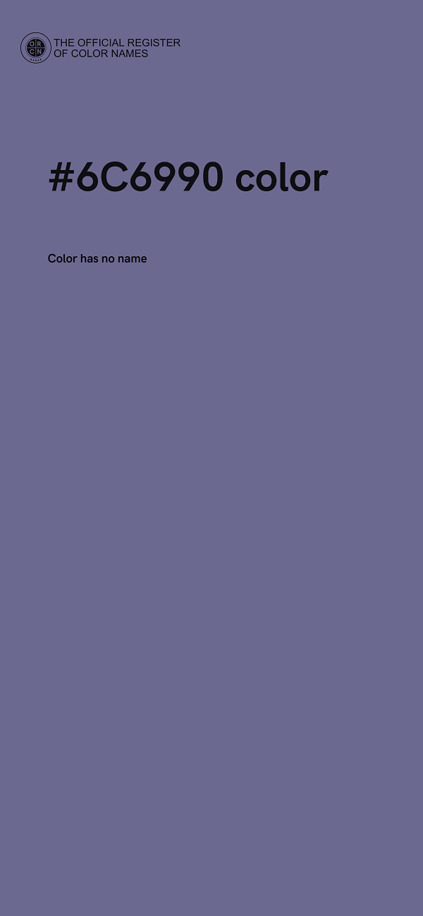 #6C6990 color image