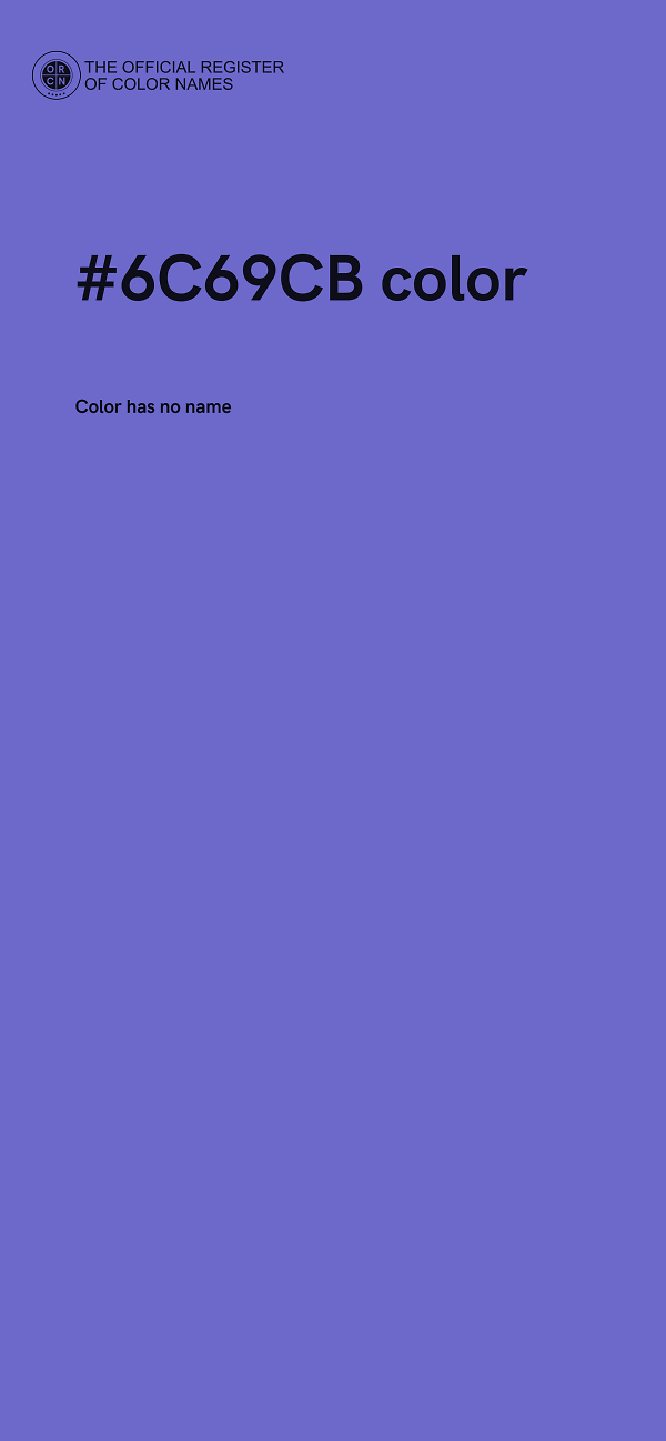 #6C69CB color image