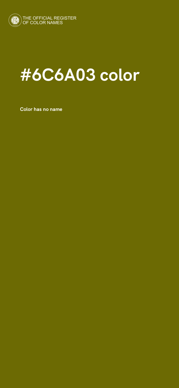 #6C6A03 color image