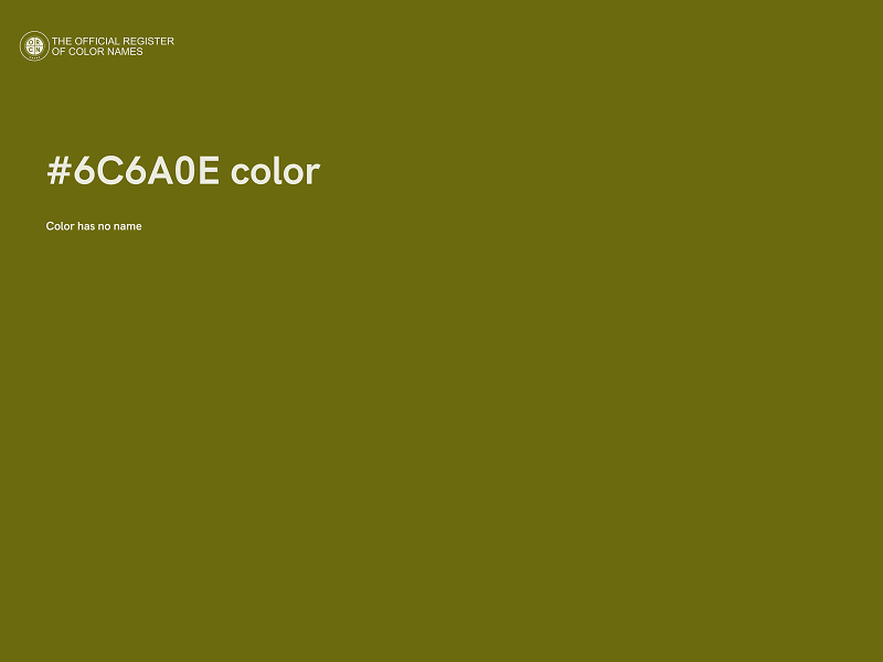 #6C6A0E color image