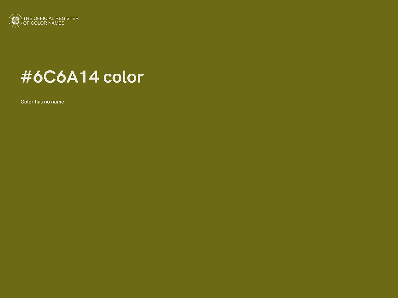 #6C6A14 color image