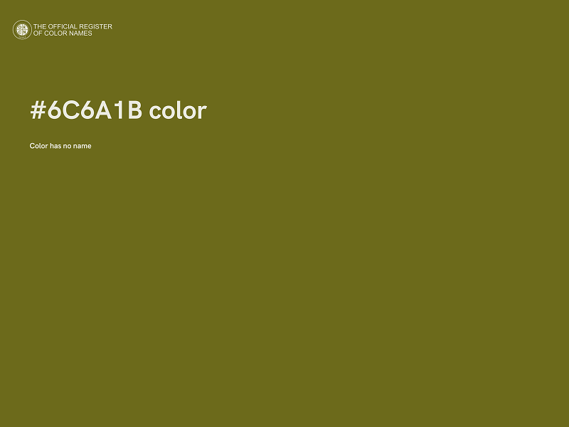 #6C6A1B color image