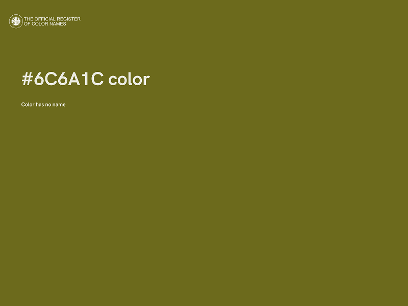 #6C6A1C color image