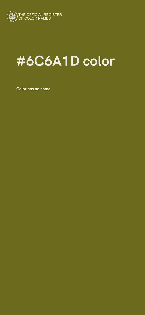 #6C6A1D color image