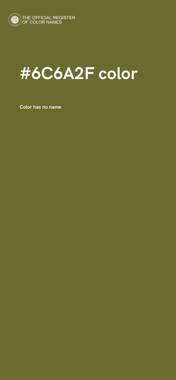 #6C6A2F color image