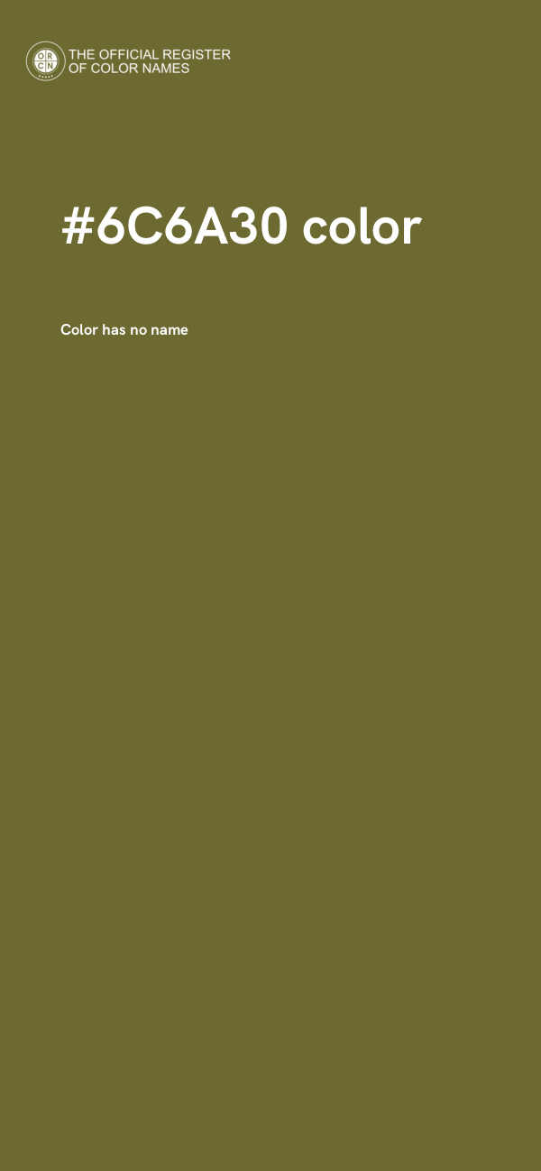 #6C6A30 color image