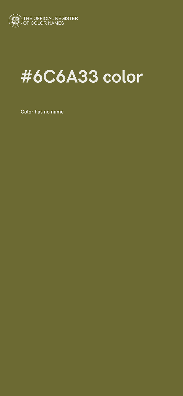 #6C6A33 color image