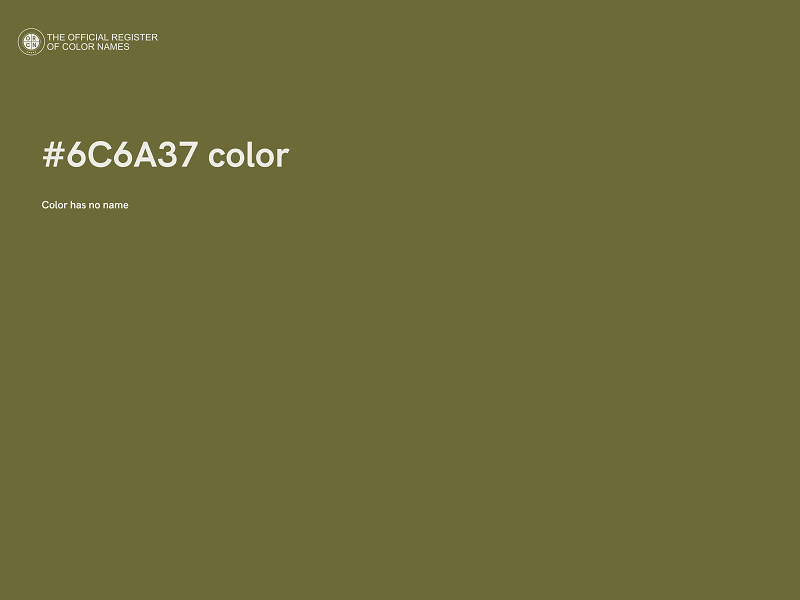 #6C6A37 color image