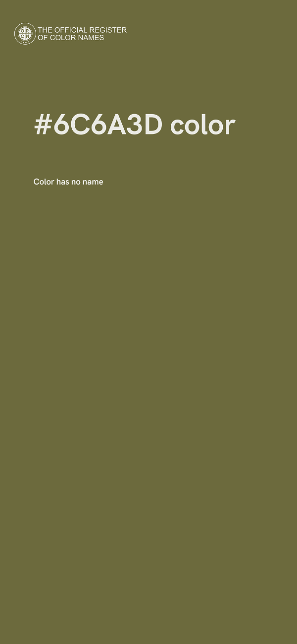 #6C6A3D color image