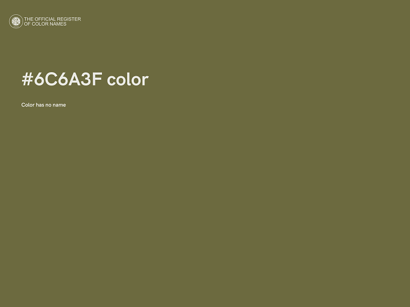 #6C6A3F color image