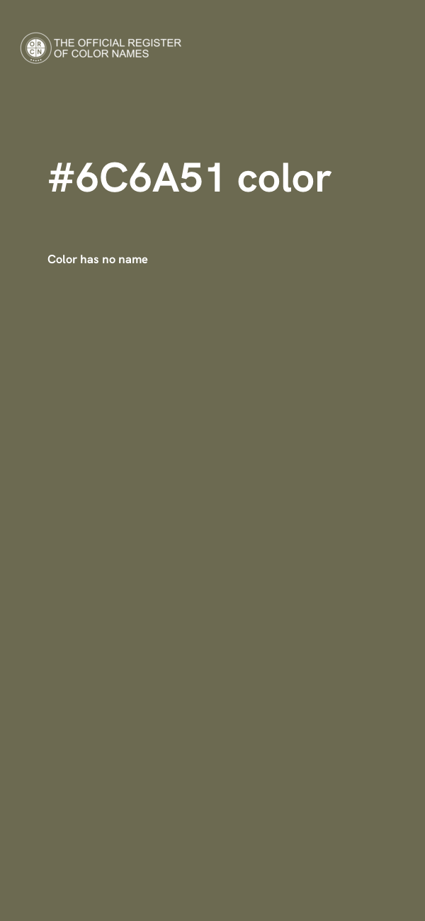 #6C6A51 color image