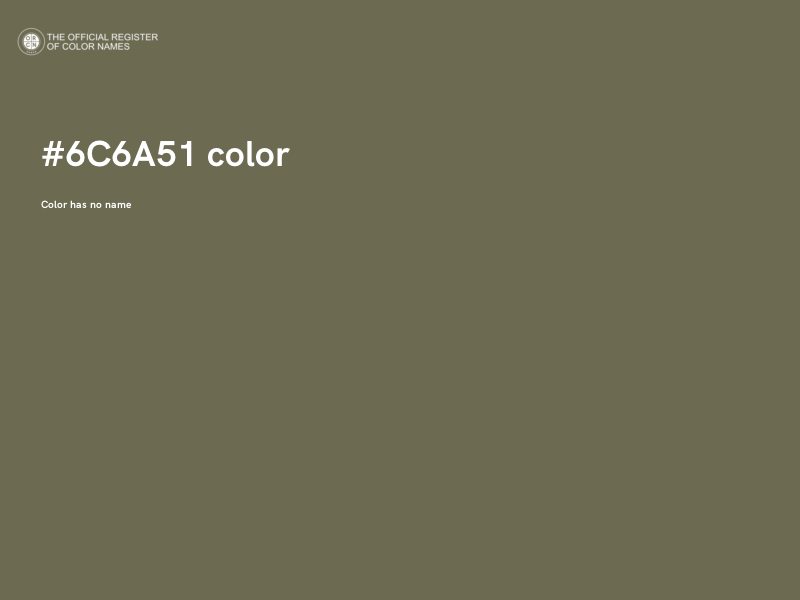 #6C6A51 color image