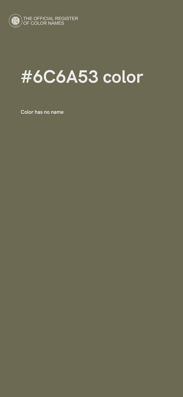 #6C6A53 color image