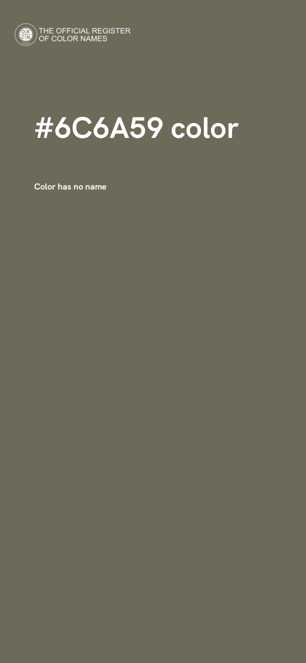 #6C6A59 color image