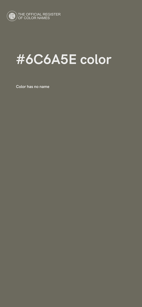 #6C6A5E color image