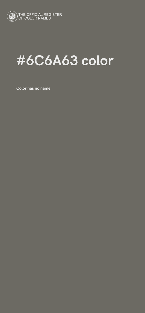 #6C6A63 color image