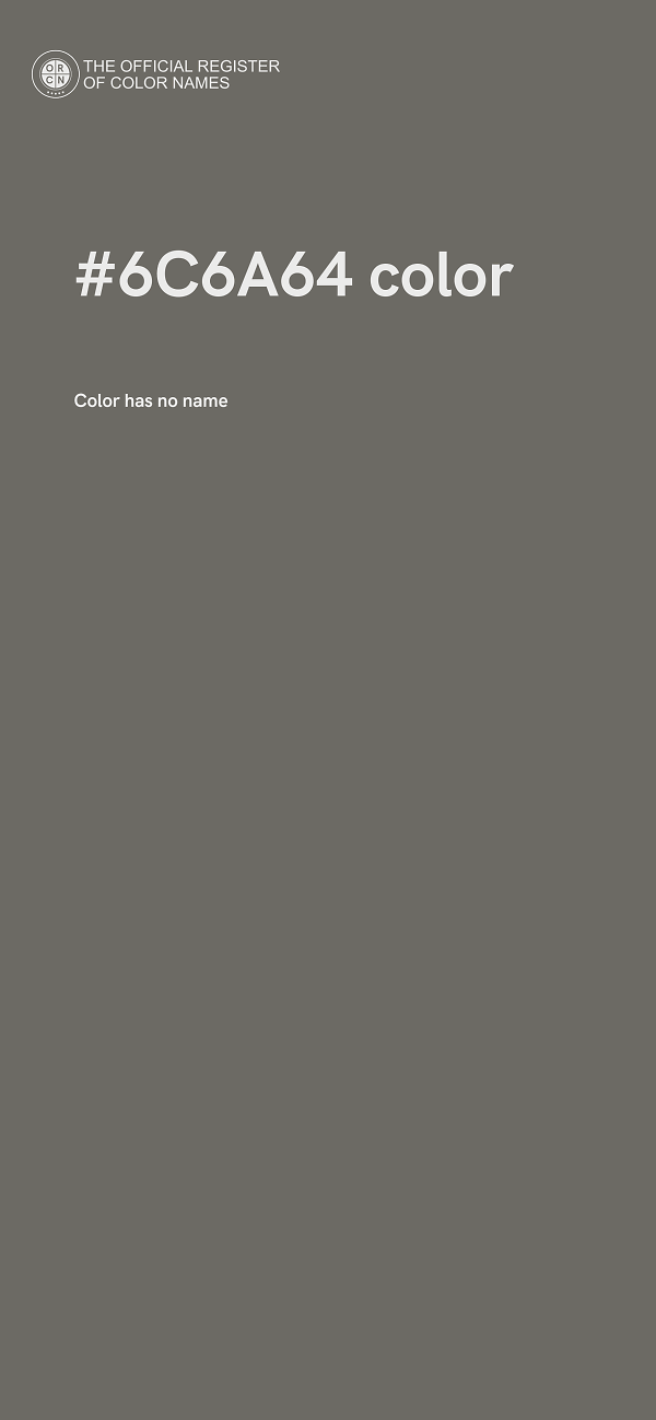 #6C6A64 color image