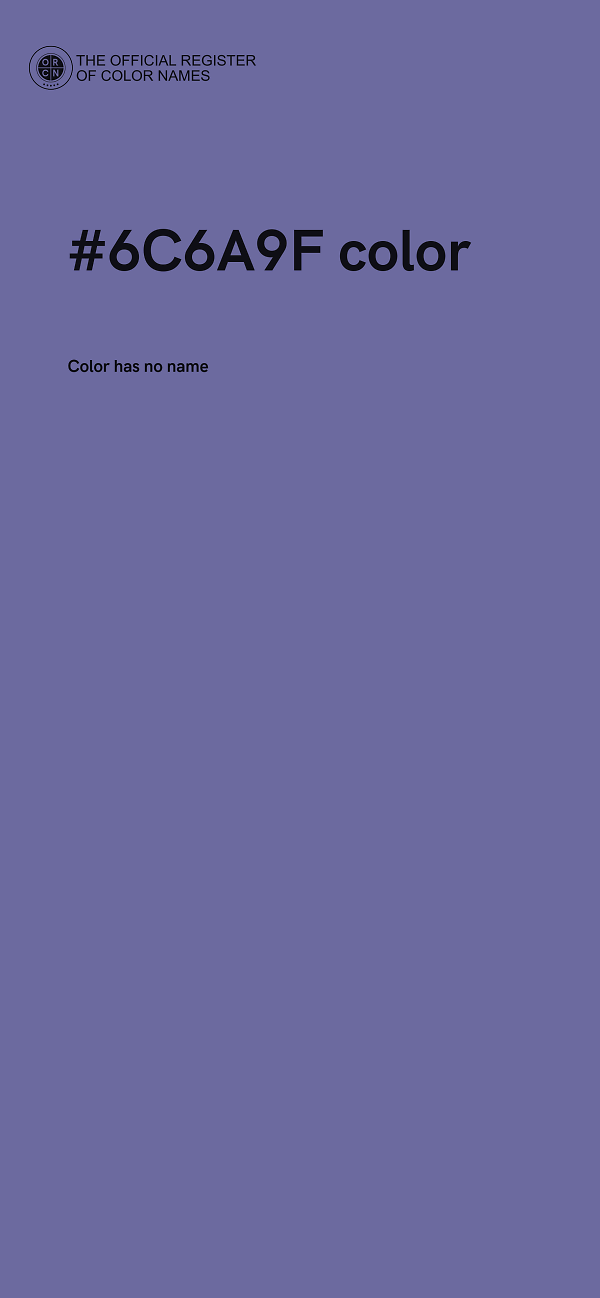 #6C6A9F color image
