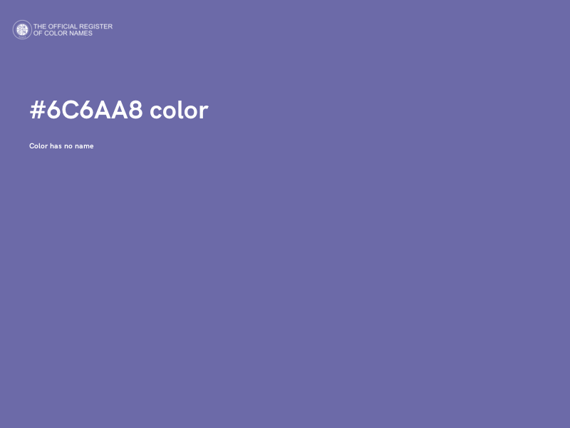 #6C6AA8 color image