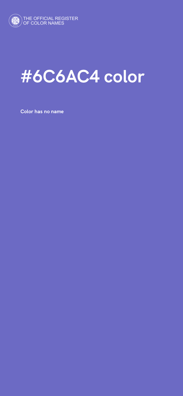 #6C6AC4 color image