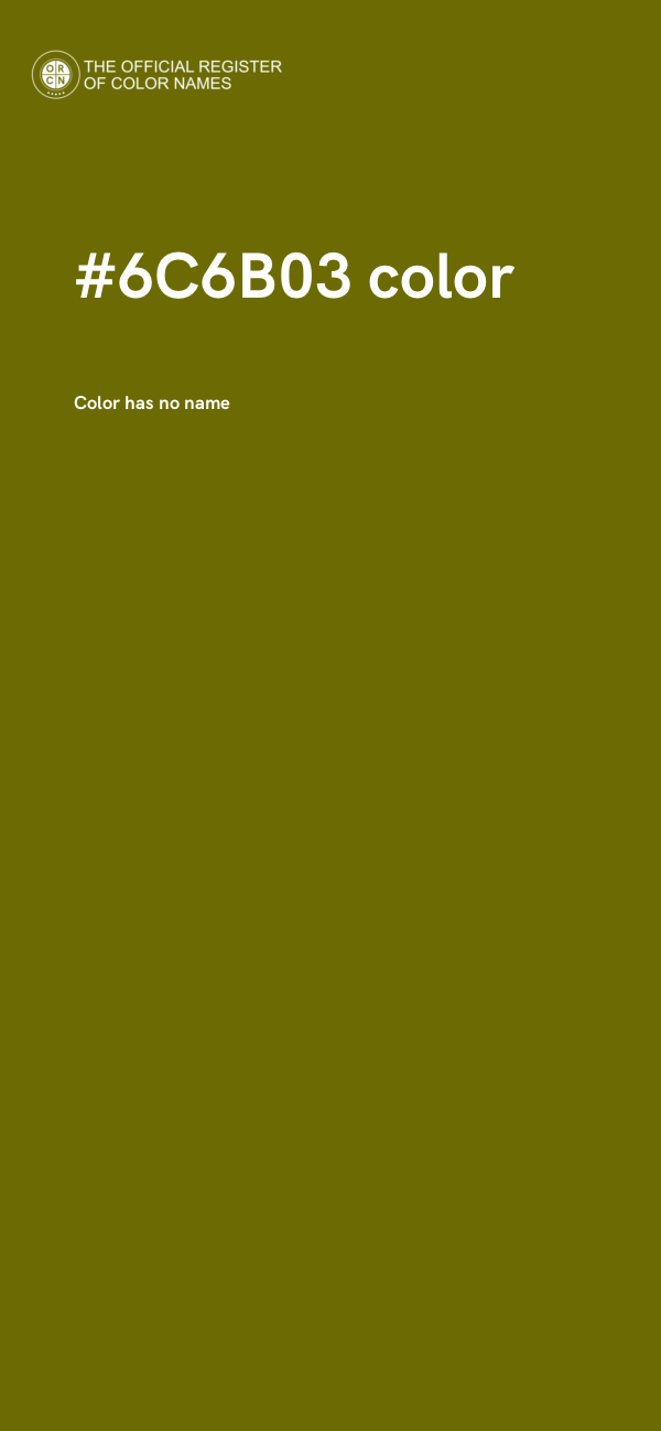 #6C6B03 color image