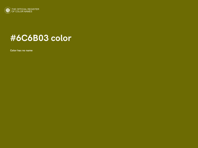 #6C6B03 color image