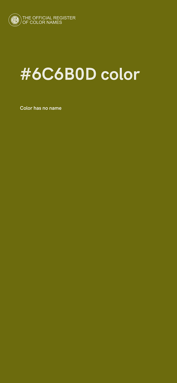#6C6B0D color image
