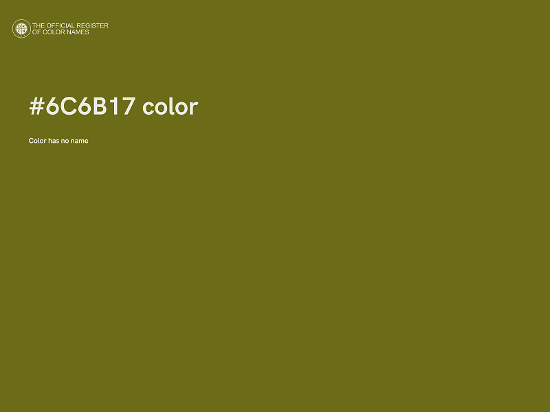 #6C6B17 color image