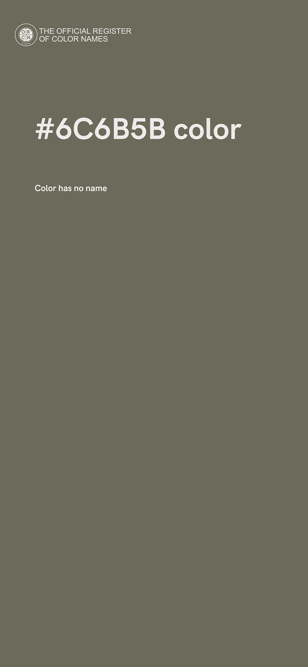 #6C6B5B color image