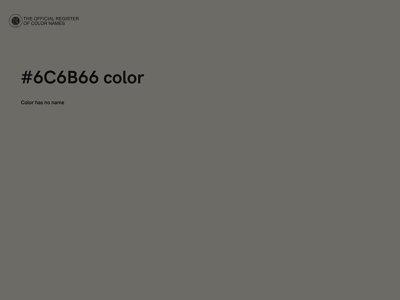 #6C6B66 color image