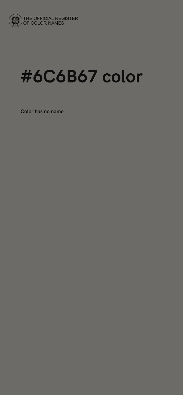 #6C6B67 color image
