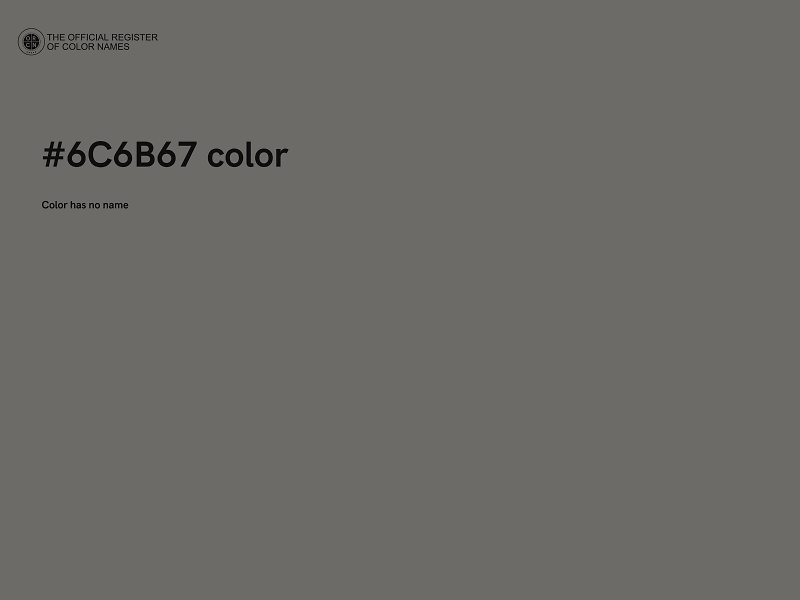 #6C6B67 color image