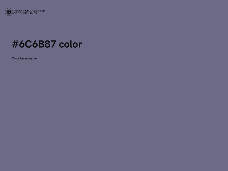 #6C6B87 color image