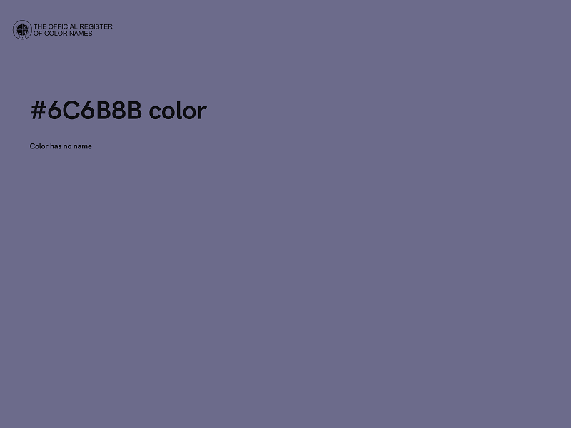 #6C6B8B color image