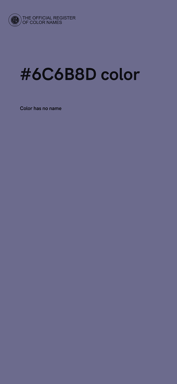 #6C6B8D color image