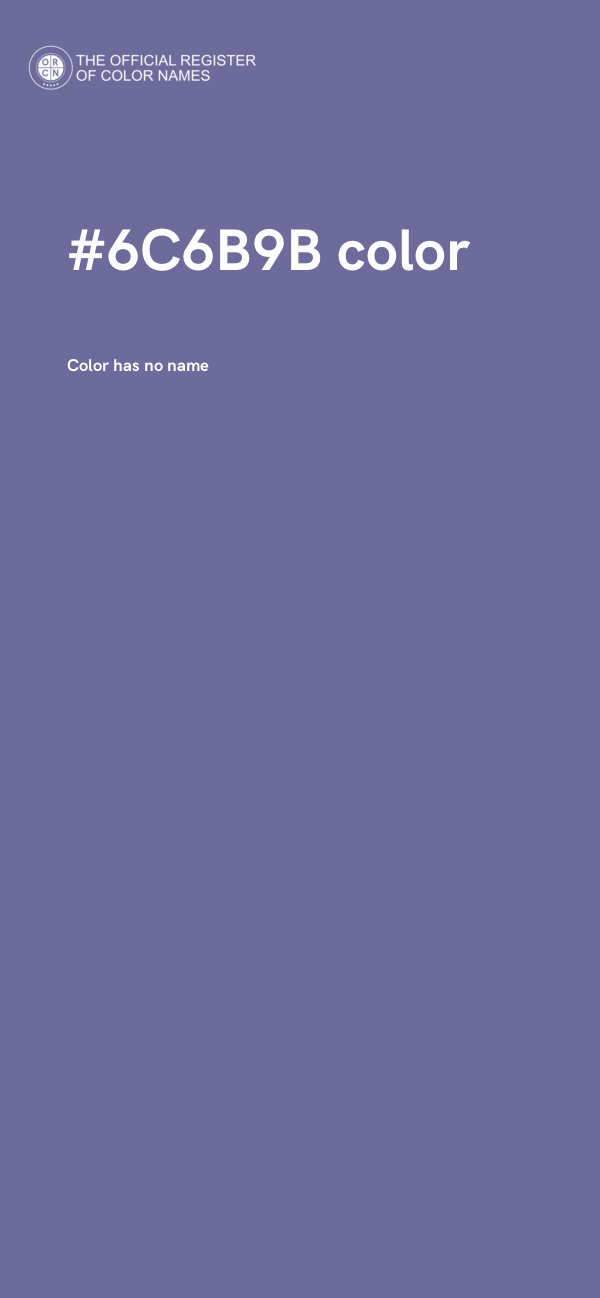 #6C6B9B color image