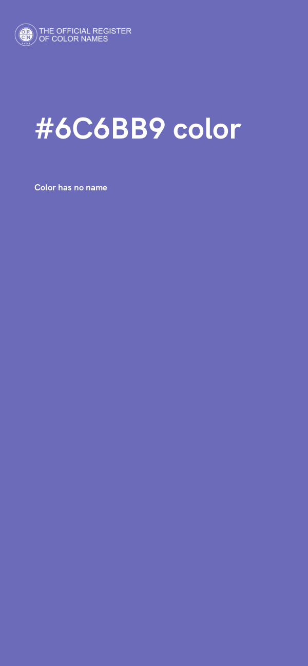 #6C6BB9 color image