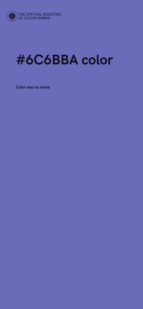 #6C6BBA color image
