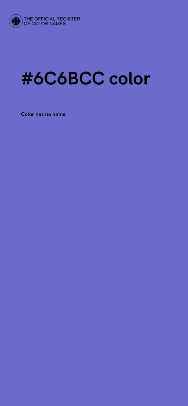 #6C6BCC color image