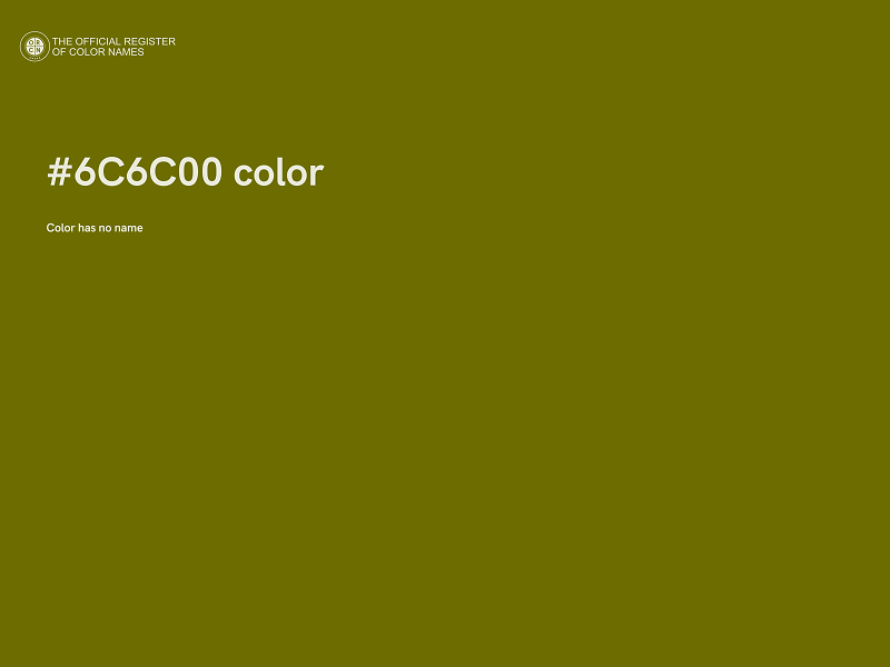 #6C6C00 color image