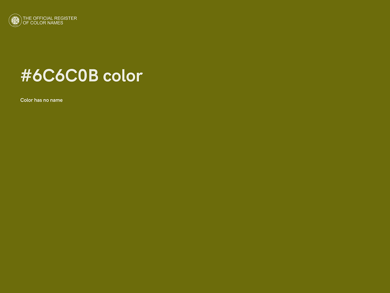 #6C6C0B color image