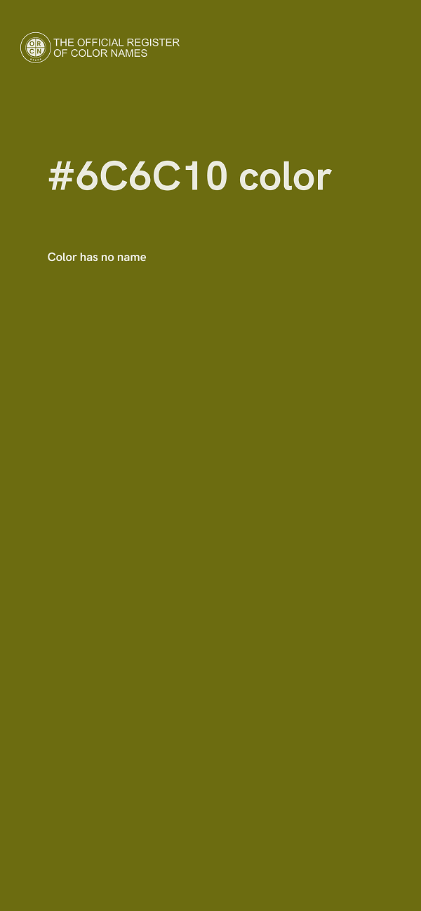 #6C6C10 color image