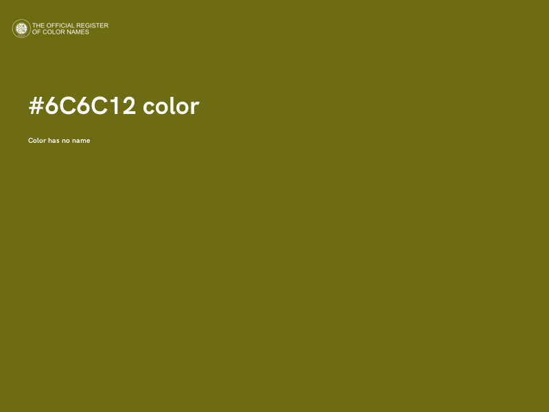#6C6C12 color image