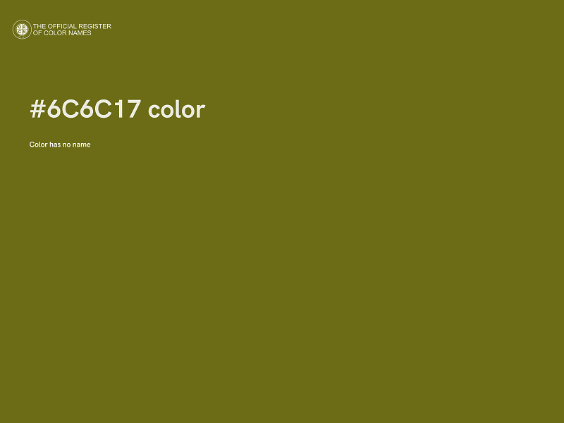 #6C6C17 color image