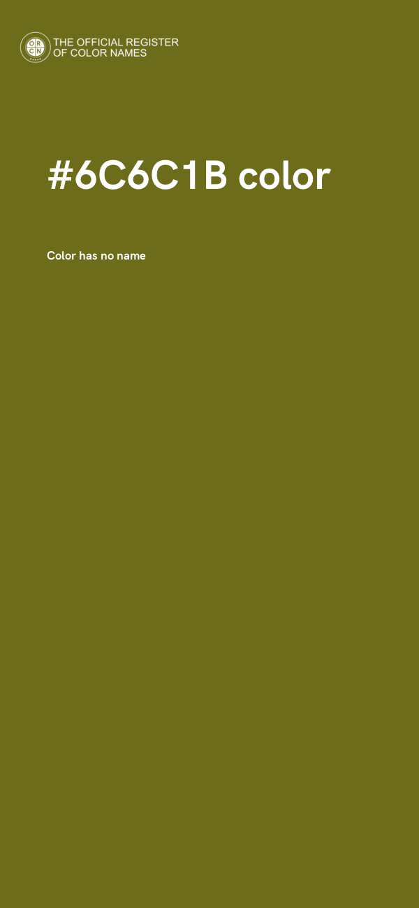 #6C6C1B color image