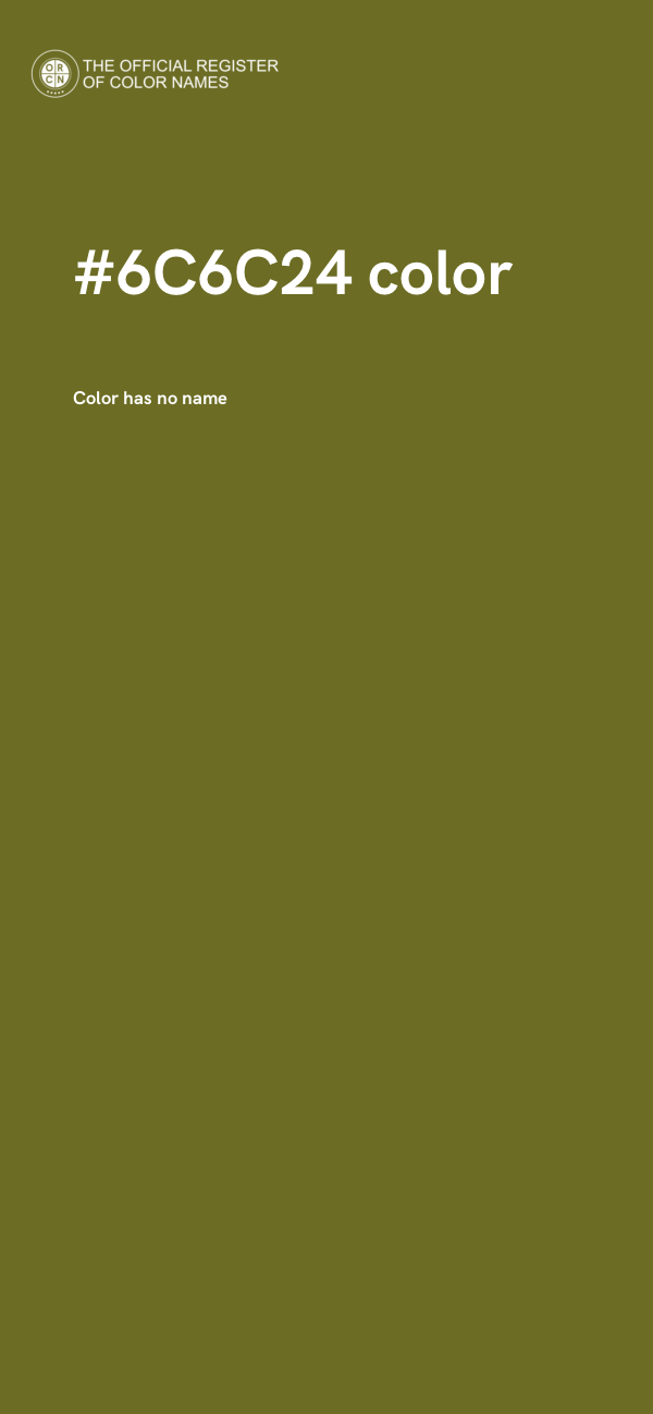 #6C6C24 color image