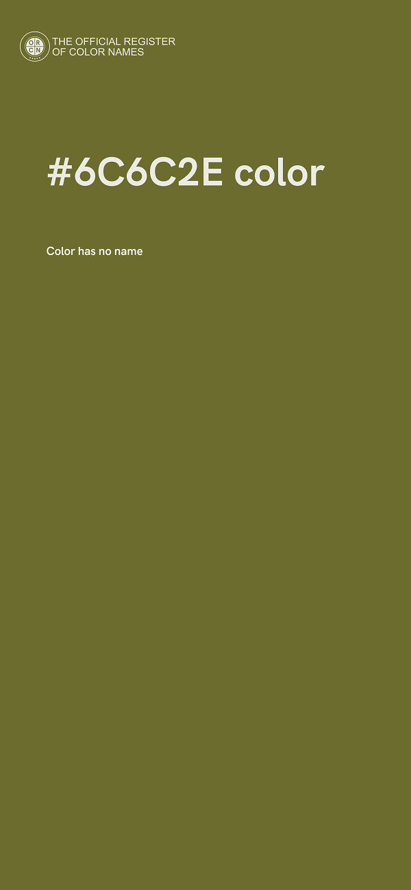 #6C6C2E color image