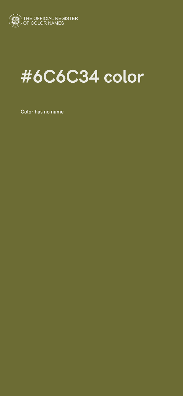 #6C6C34 color image