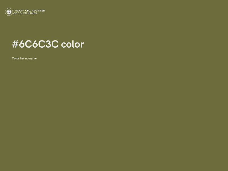 #6C6C3C color image